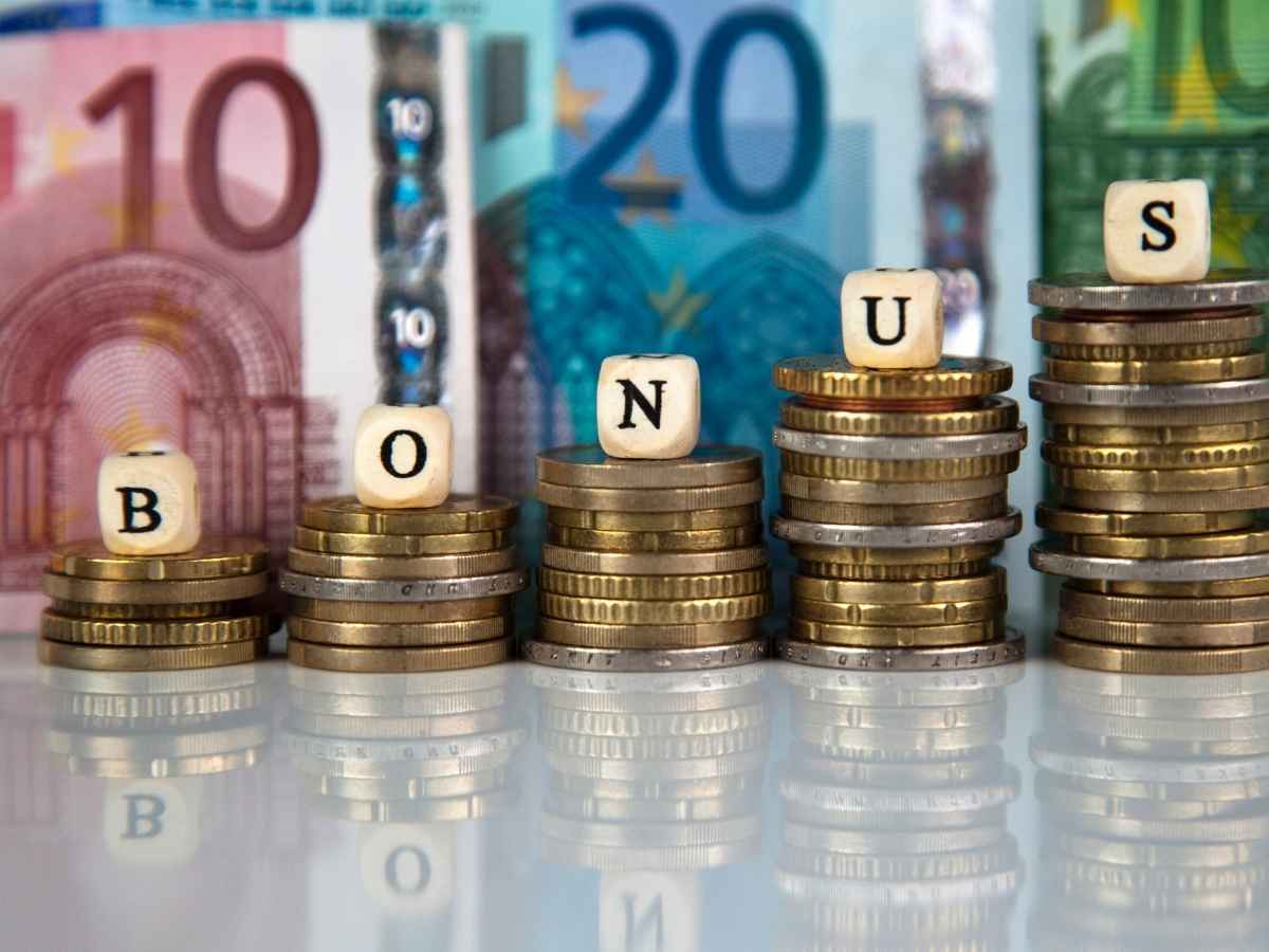 Euro banconote scritta bonus