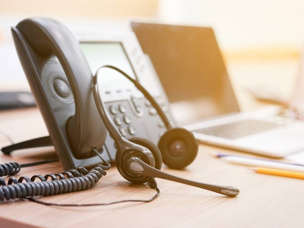 Telefono cuffie call center