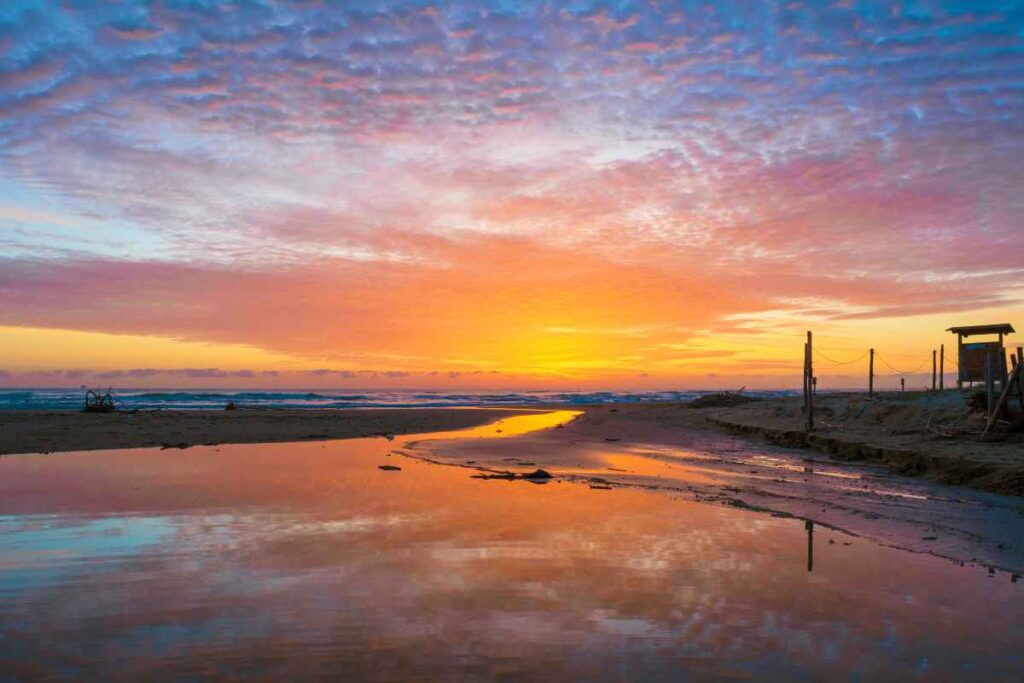 panorama sulla spiaggia a Pineto
