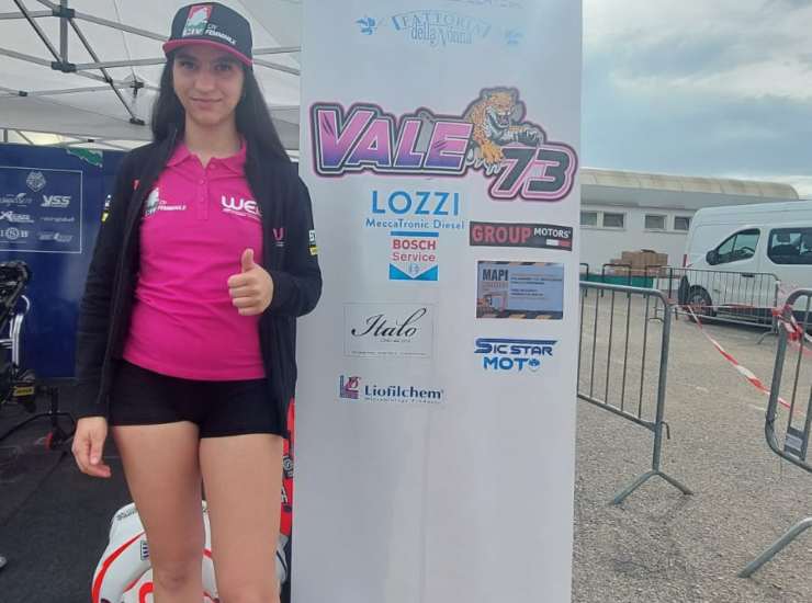 Valentina Faga in primo piano