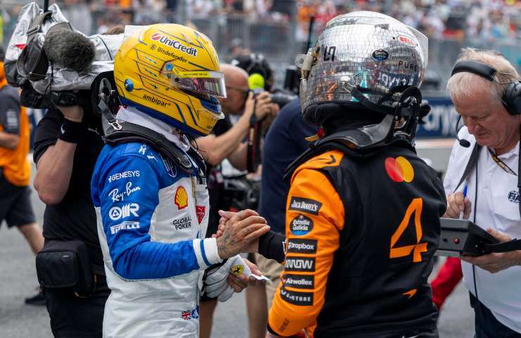 Lewis Hamilton ed Oscar Piastri