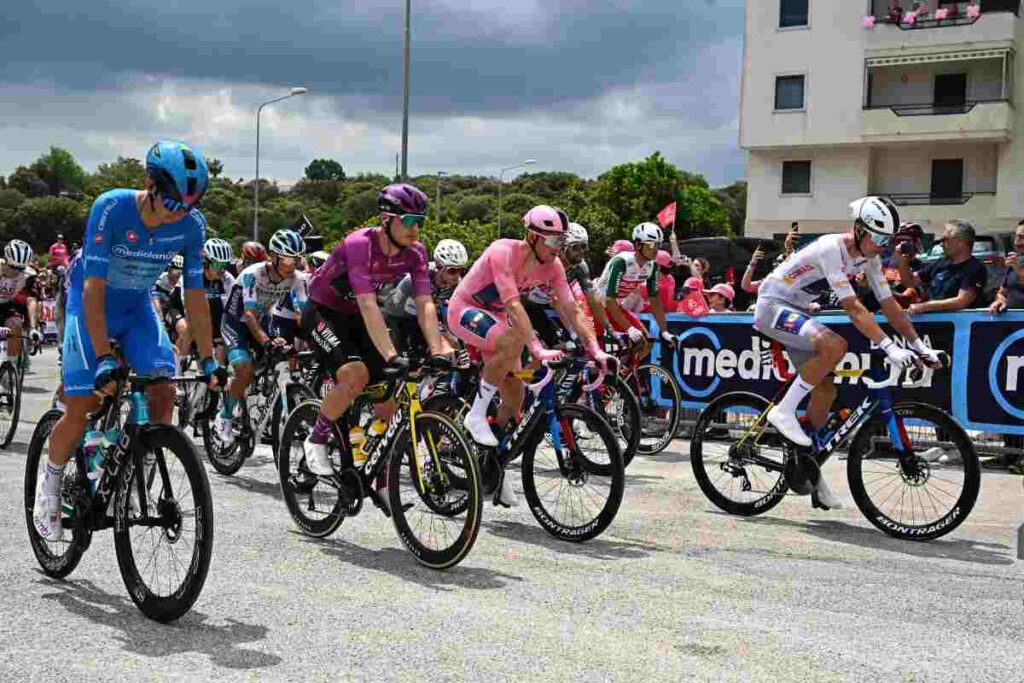 Il Giro d'Italia durante una tappa