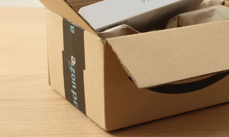 pacco di amzon aperto