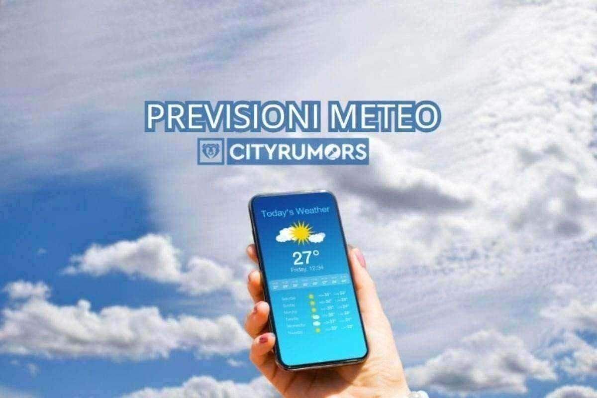 app meteo e cielo nuvoloso