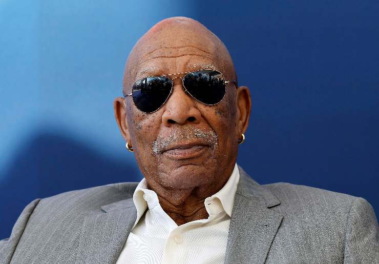 L'attore morgan freeman in primo piano