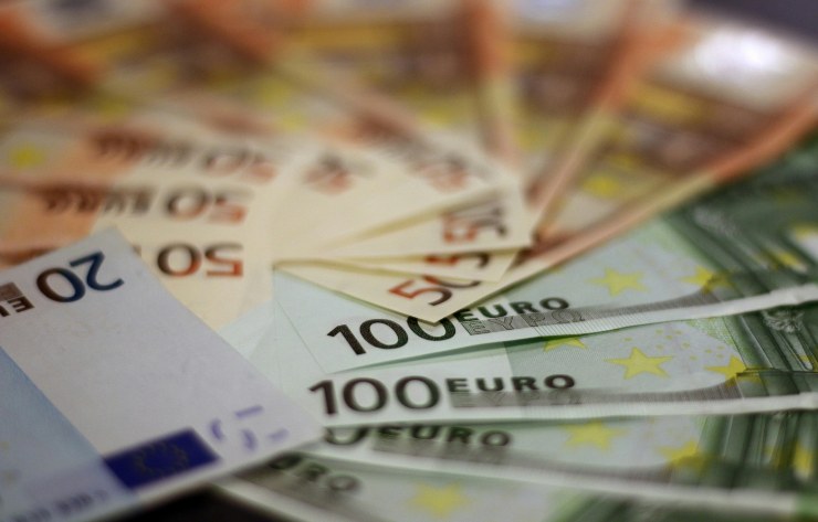 banconote di euro di diversi tagli