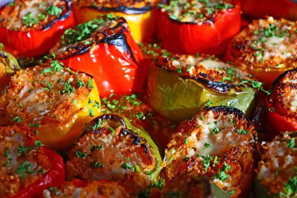 peperoni ripieni al forno