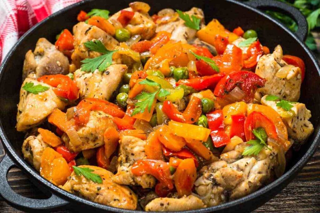 pollo con i peperoni