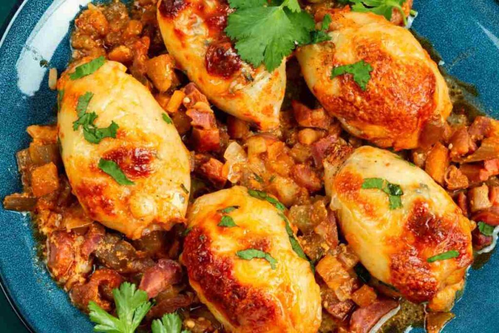 seppie ripiene nel piatto