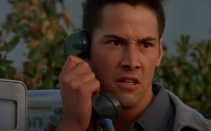 keanu reeves in una scena di spped