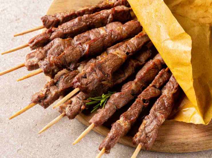 Un piatto di arrosticini