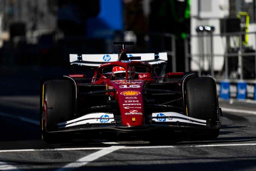 La Ferrari SF-25 di Leclerc