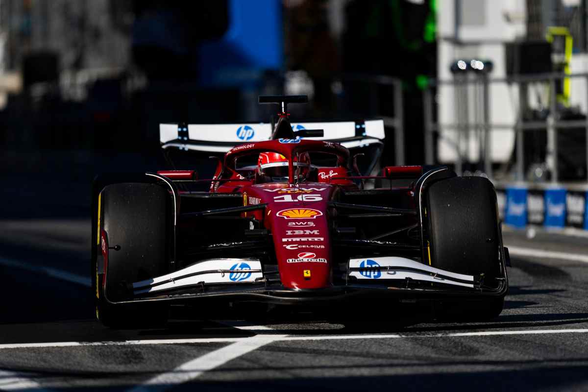 La Ferrari SF-25 di Leclerc