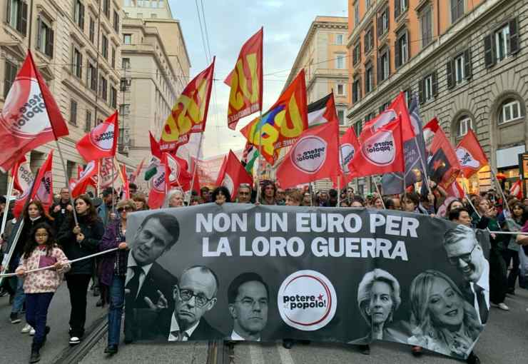 Corteo no alla guerra