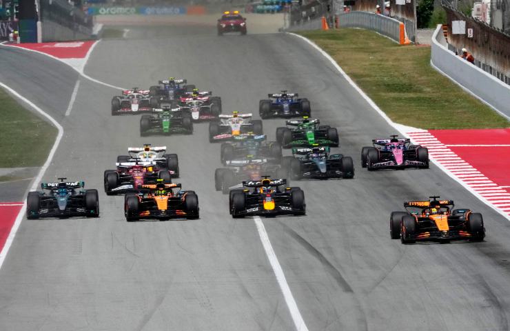 Un momento del GP di Spagna