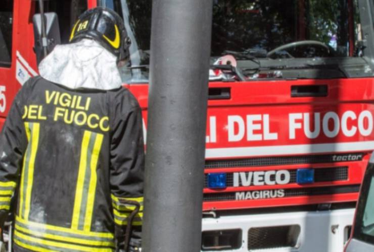 I vigili del fuoco in azione