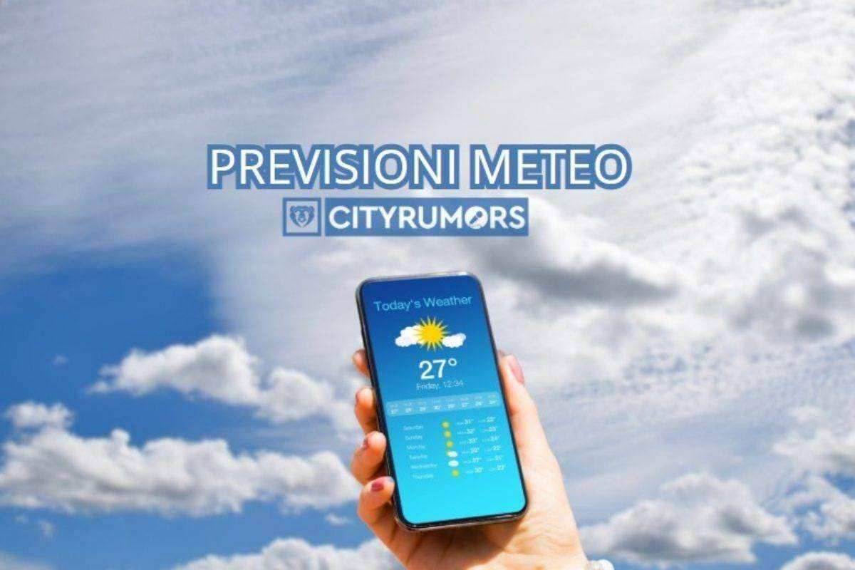 app meteo su cellulare e cielo