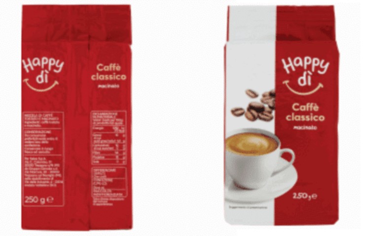 Il caffè sottoposto a richiamo alimentare