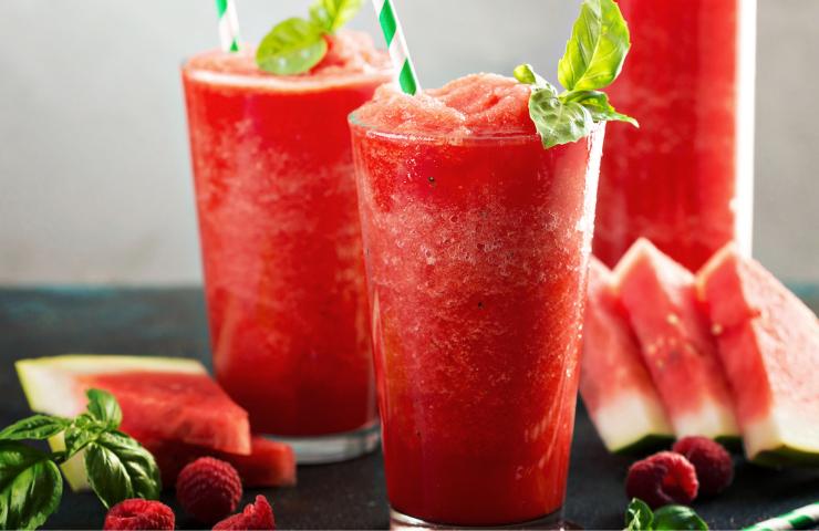 Anguria frullata in bicchieri