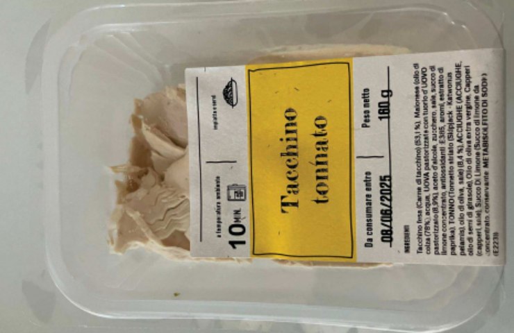 Il tacchino tonnato richiamato