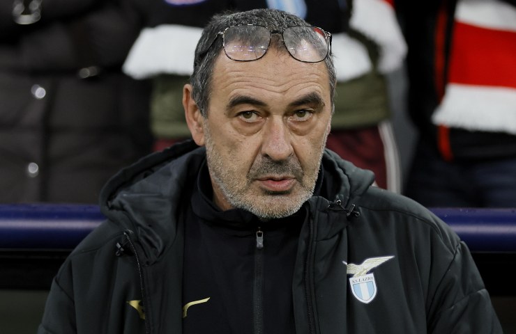 Maurizio Sarri in primo piano