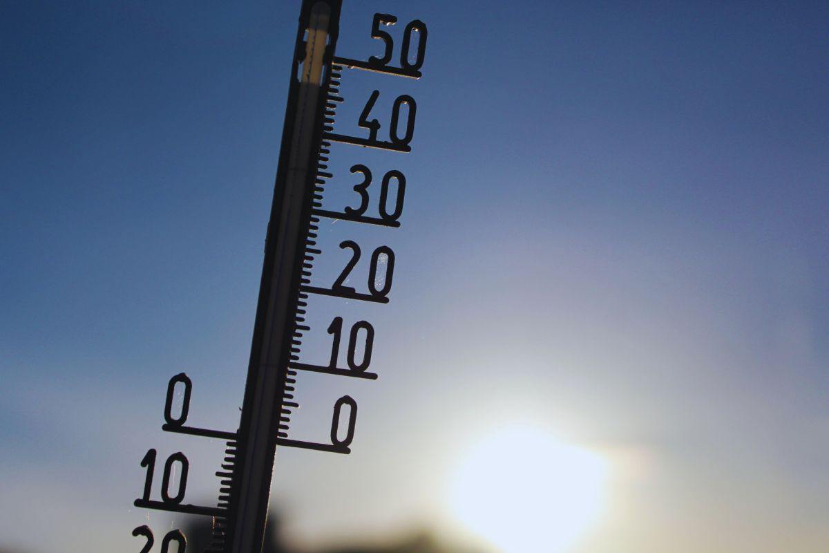 Indicatore temperatura esposto al sole