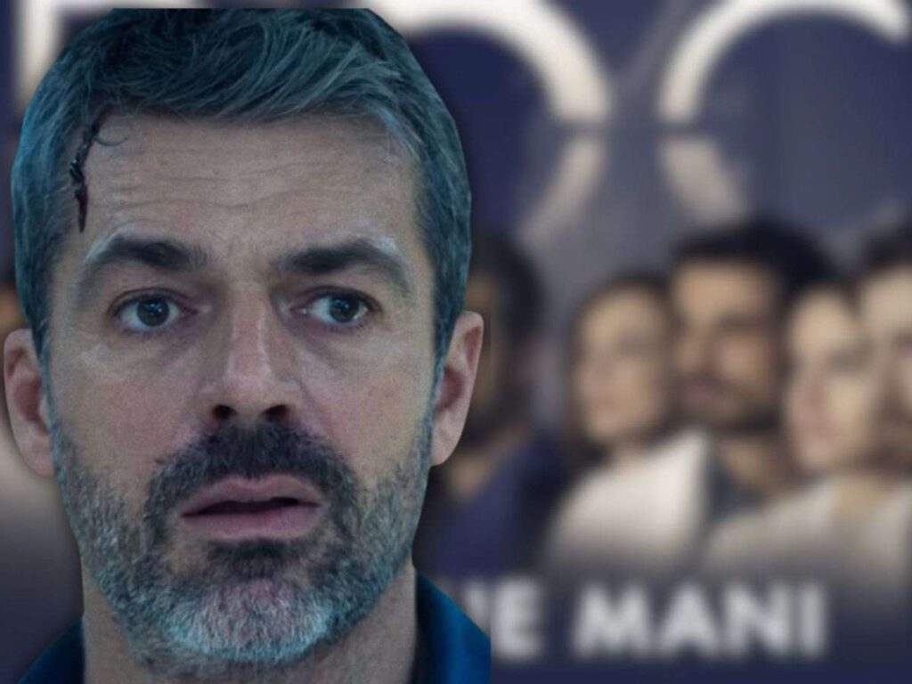 cast doc-nelle tue mani sullo sfondo e luca argentero in primo piano