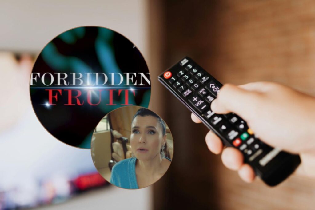 telecomando e logo serie forbidden fruit