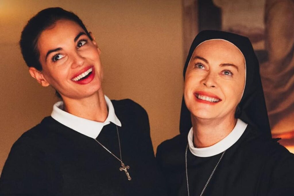 suor azzurra e suor angela in che dio ci aiuti