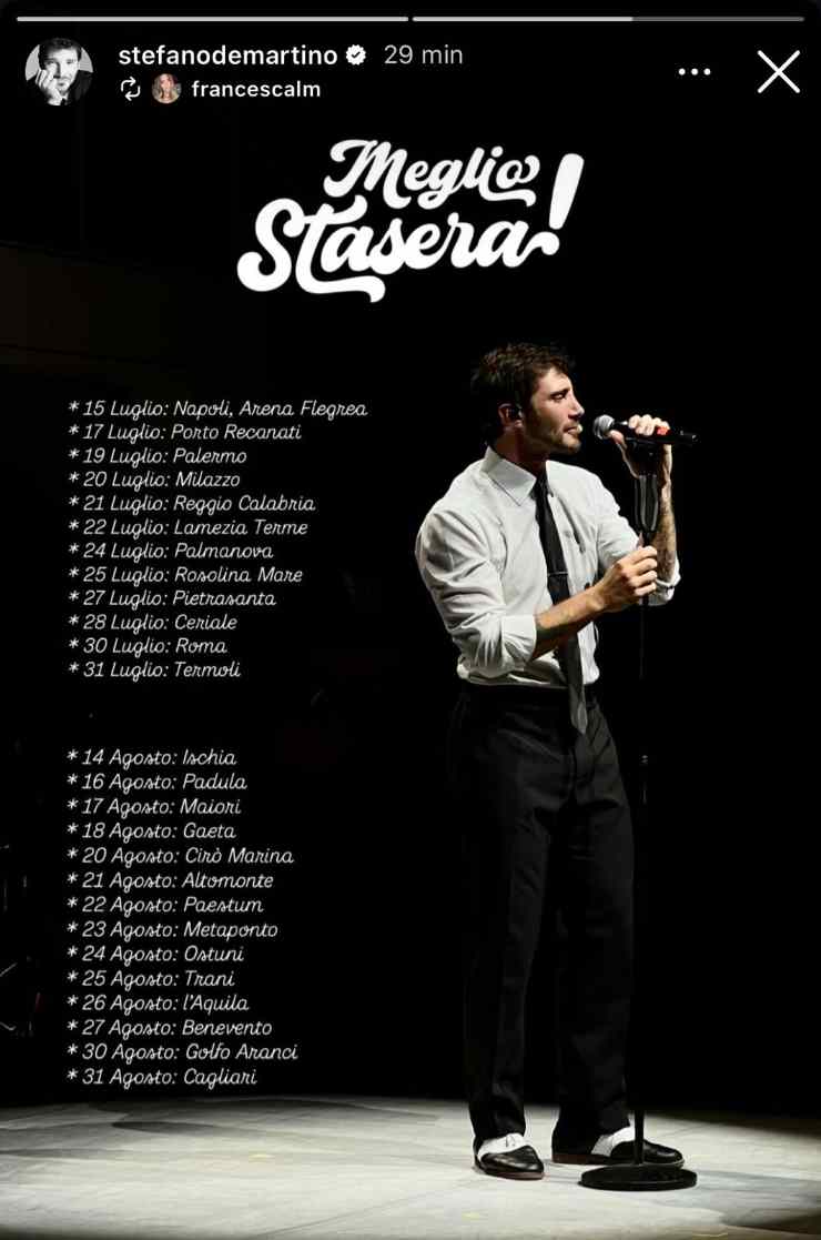annuncio social di stefano de martino
