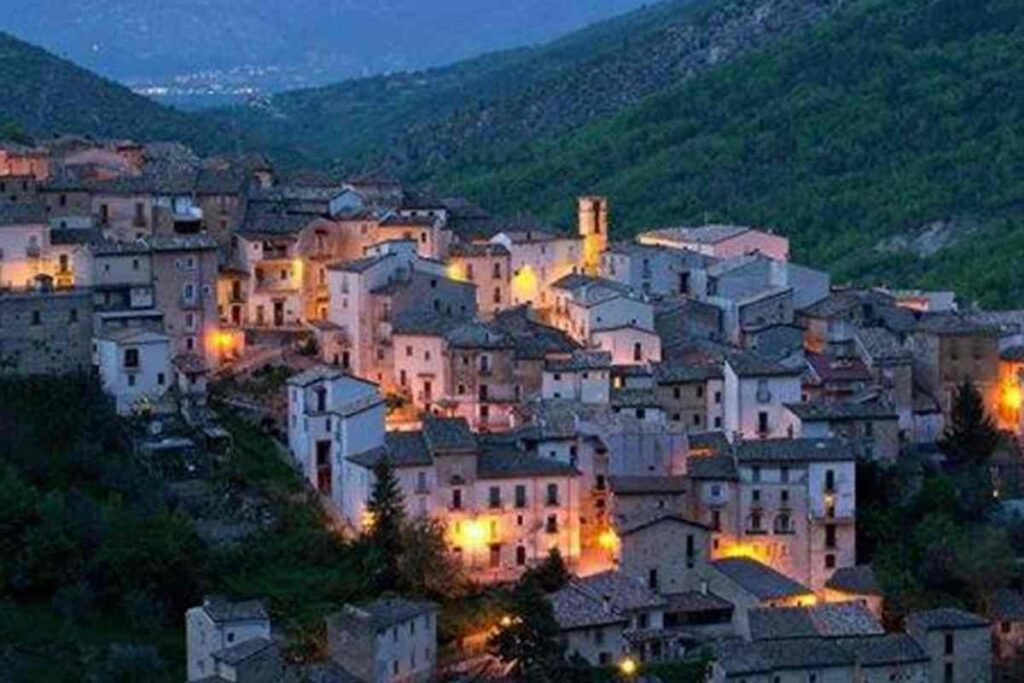 Il panorama di Anversa degli Abruzzi
