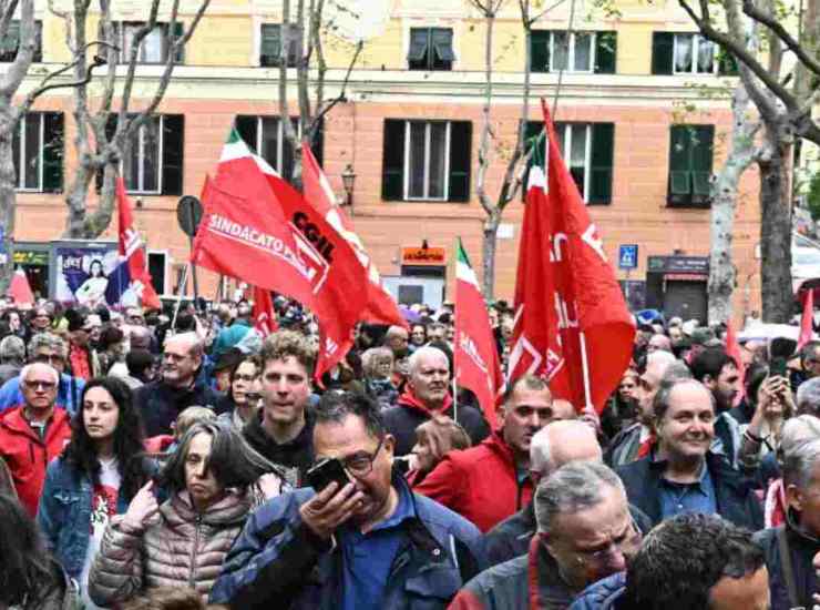 La Cgil in piazza