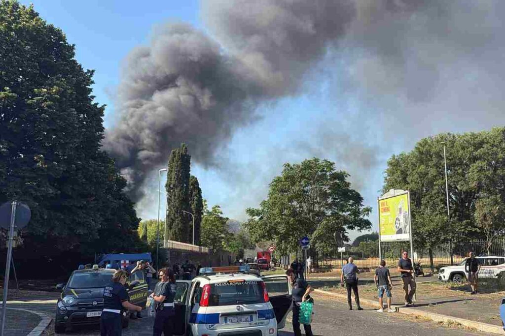 Esplosione a Roma