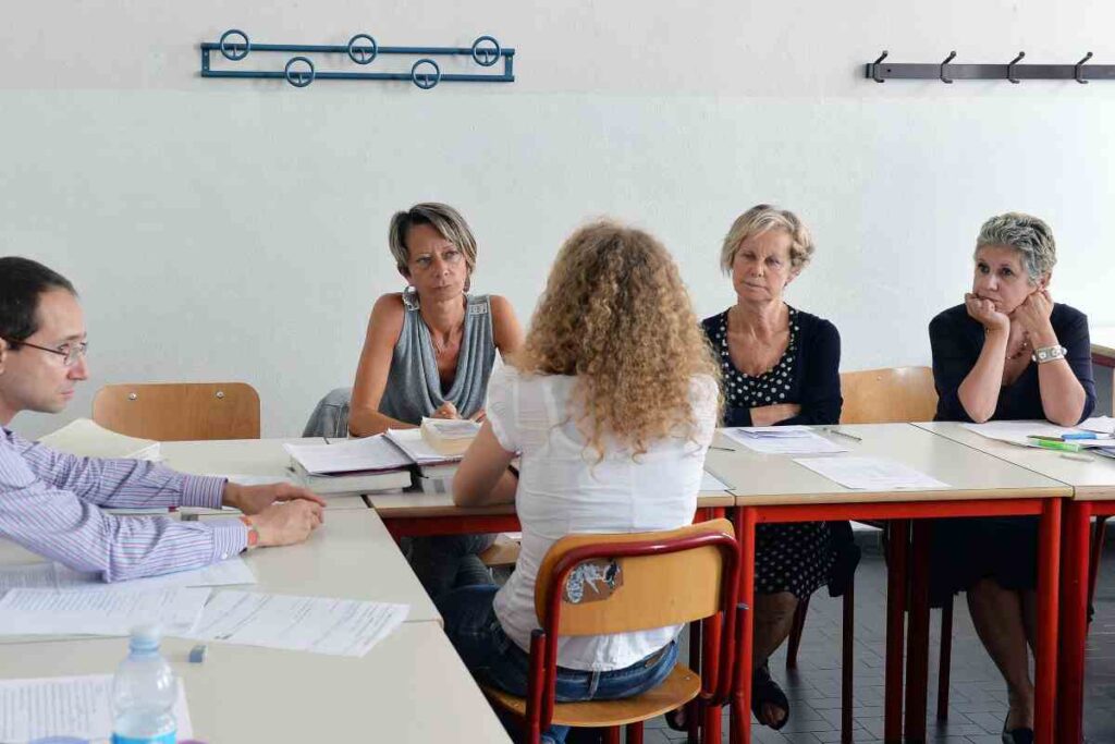 Studente alla maturità