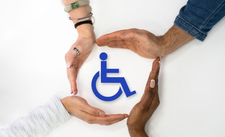 Logo disabilità mani
