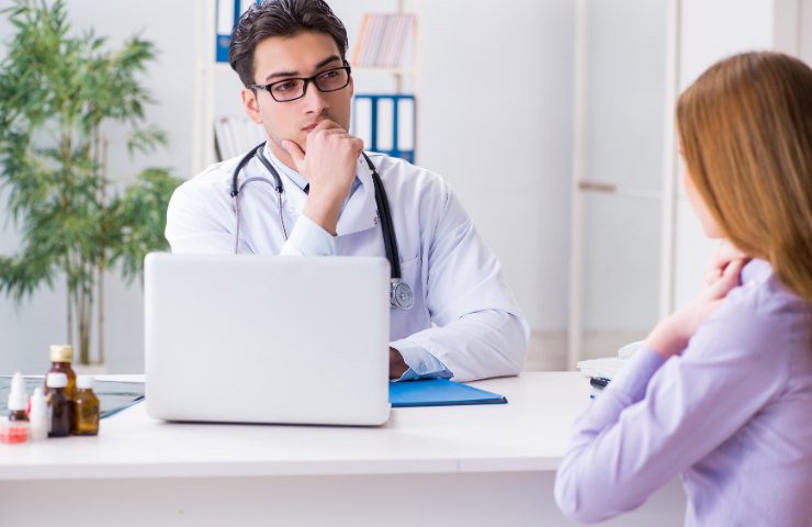 Una visita medica in corso