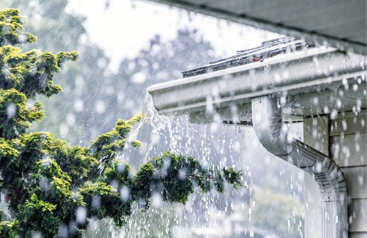 Un temporale estivo in atto