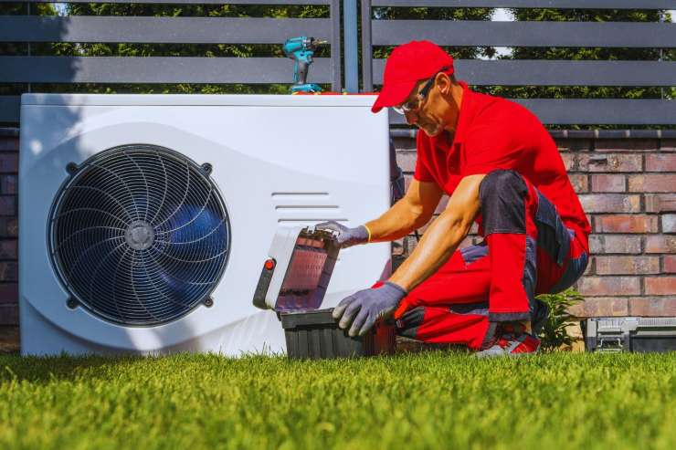 uomo al lavoro all'aperto