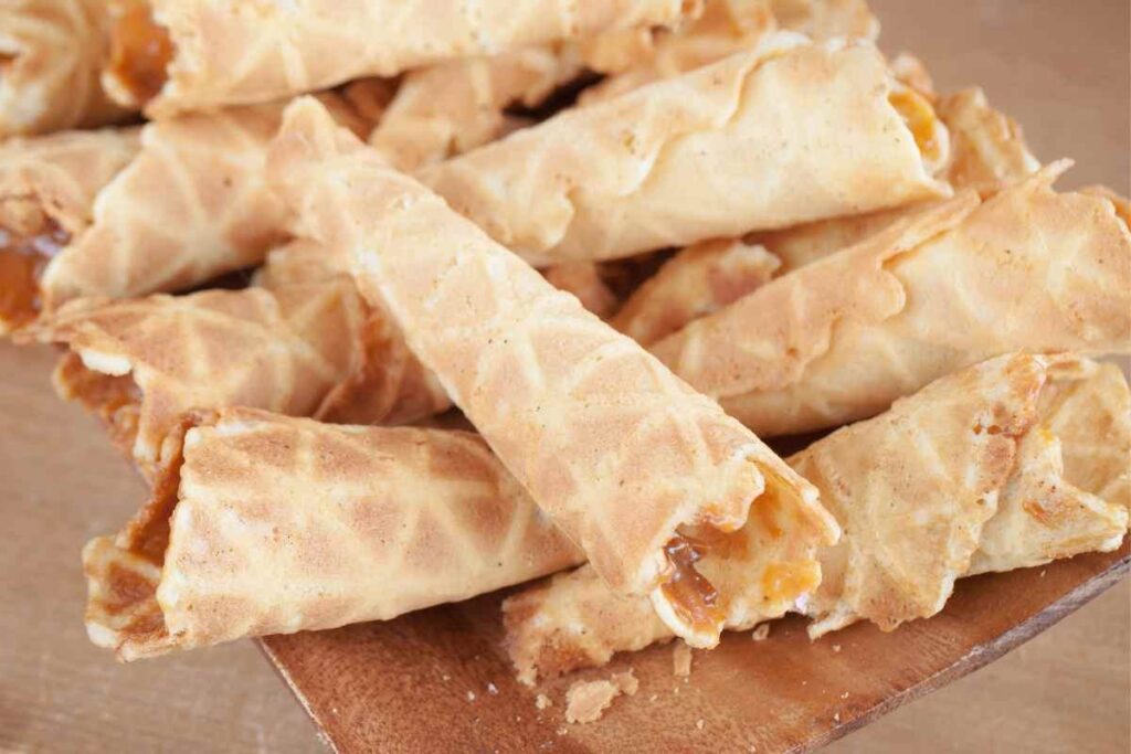 nevole abruzzesi in un vassoio