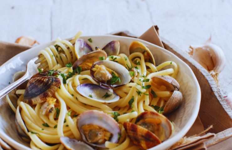 spaghetti con le vongole