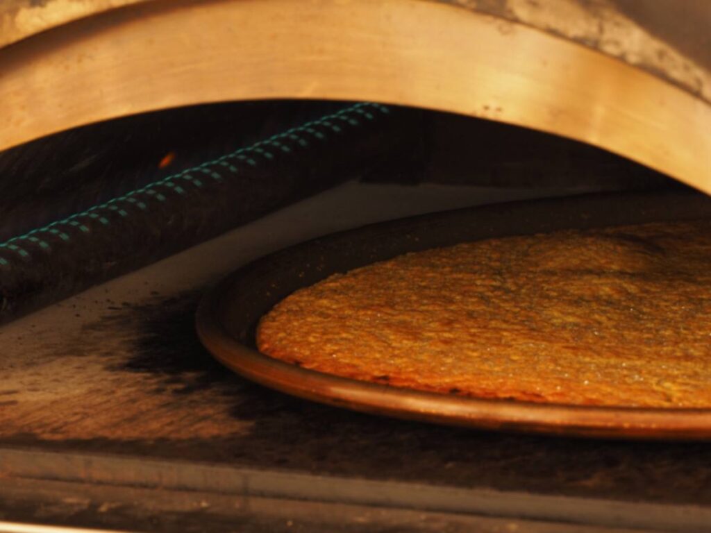 farinata dentro al forno