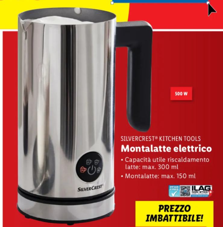 montalatte elettrico