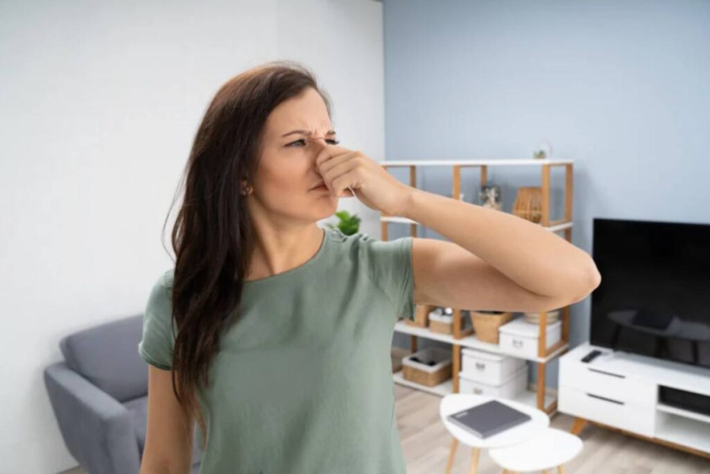 donna che sente puzza in casa