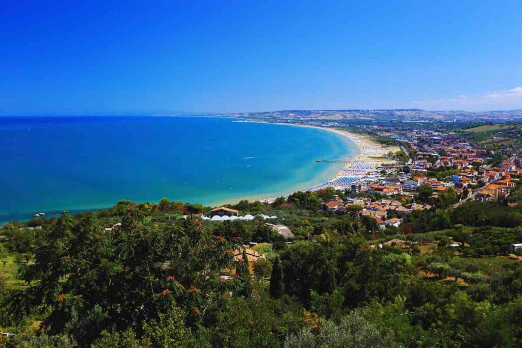 una veduta di una porzione di abruzzo
