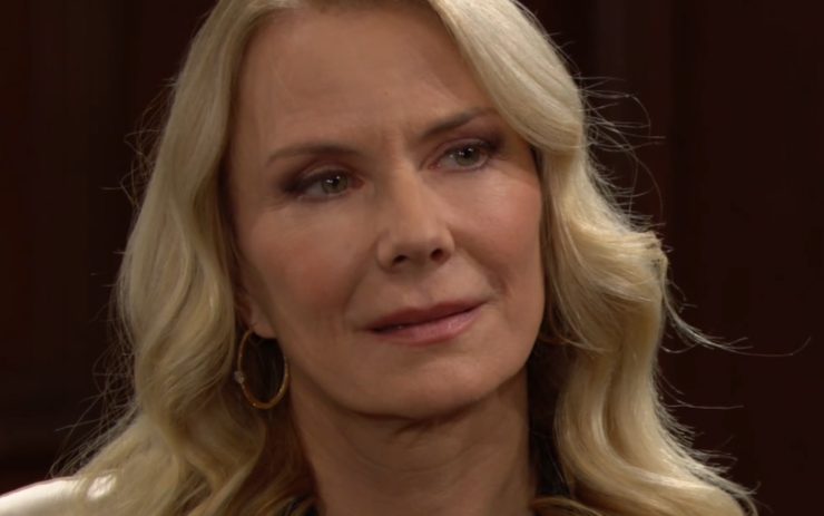 brooke in una scena di beautiful