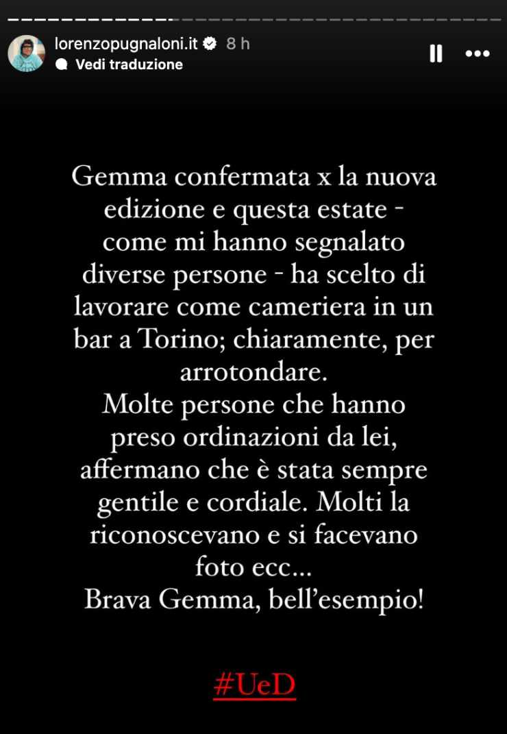 ig story di lorenzo pugnaloni