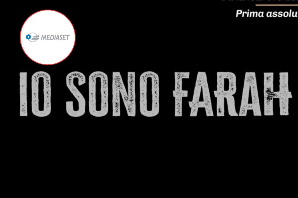 logo io sono farah e logo mediaset in icona
