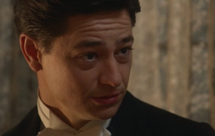 pelayo in una scena de la promessa