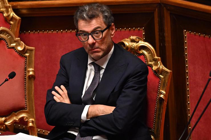 il ministro dell'Economia Giancarlo Giorgetti