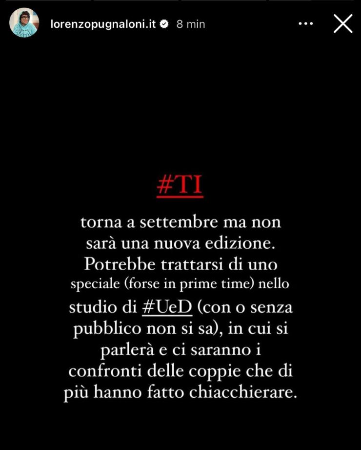 ig story di lorenzo pugnaloni 